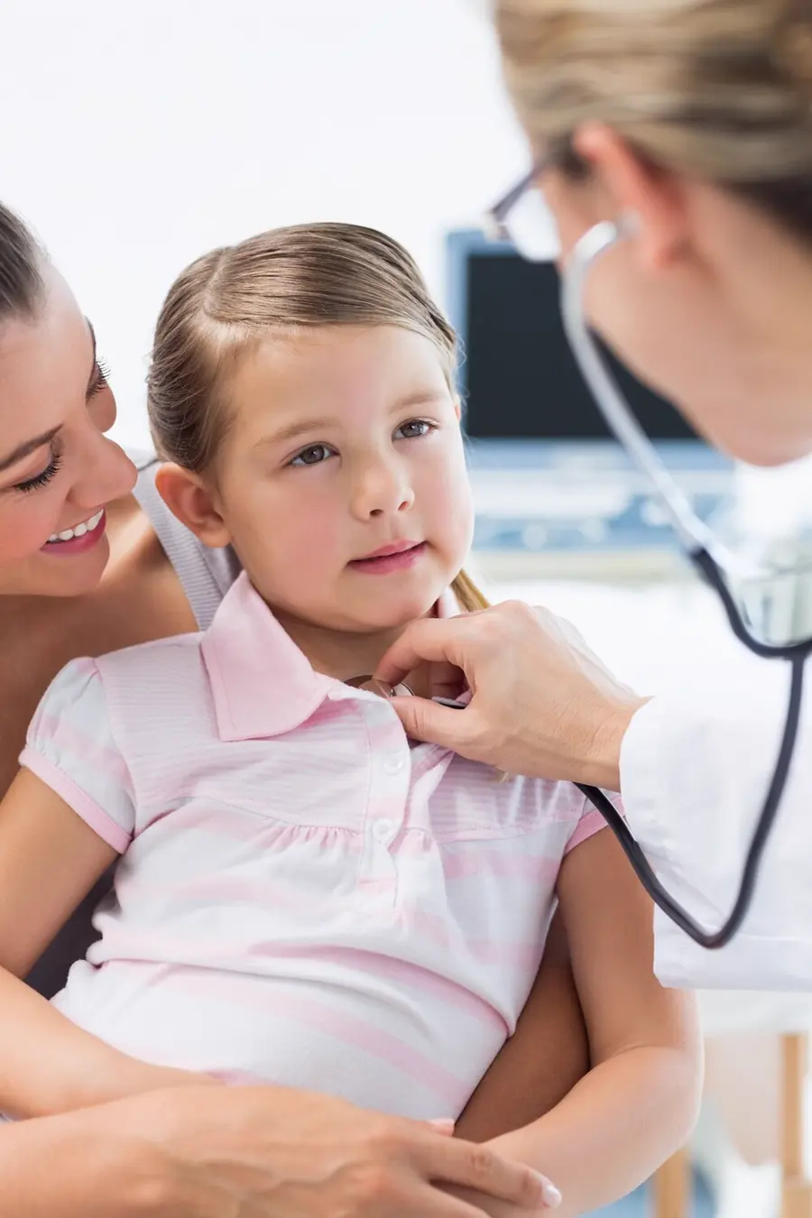 Girl Being Examined By Pediatrician 13339 281428