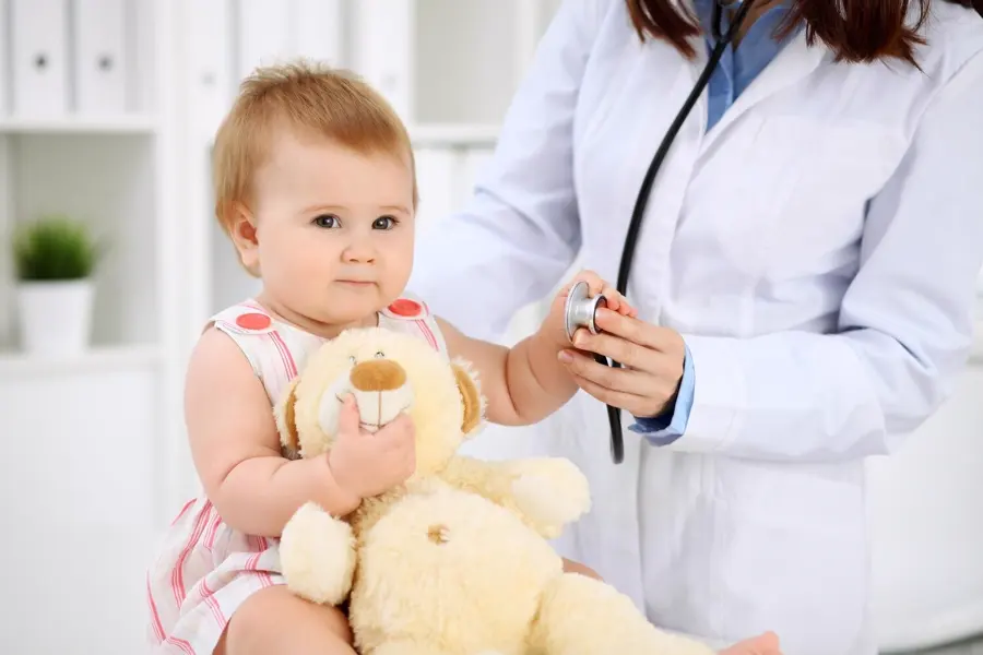 Happy Cute Baby Health Exam Doctor S Office Medicine Health Care Concept 663268 1466